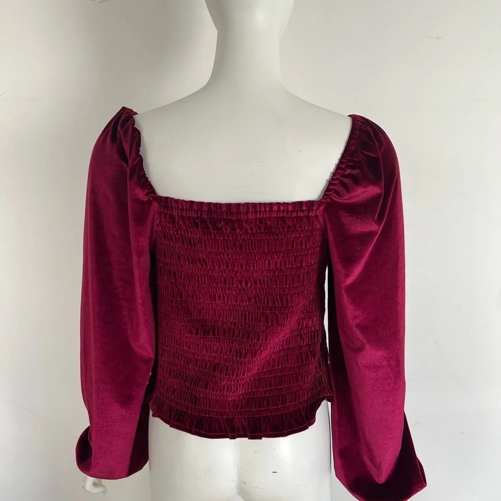 NWT 58$ Sunflower Italy Womens Top Size L White Lace Back Tee Shirt Blouse - Picture 4 of 8